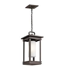South Hope 1 Light 9 Inch Rubbed Bronze Outdoor Hanging Pendant Lantern Ceiling Lights Outdoor Hanging Lights Outdoor Pendant