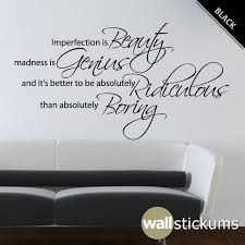 Marilyn Monroe Wall Decal Quote Vinyl Imperfection Is Beauty 2 Living Room Bedroom Decor Wd0176 Vinilos Cosas Vias