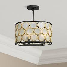 Black And Gold Flush Mount Ceiling Light Kalco Corsa 16 Wide Matte Black And Gold Ceiling Light 64n46 Lamps Plus Gold Ceiling Light Ceiling Lights Gold Ceiling