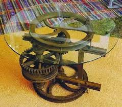 Gear Table Vintage Industrial Furniture Diy Industrial Furniture Steampunk Decor