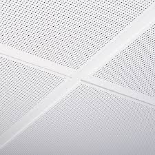 Armstrong Metal Tegular Lay In Microperforated With Fleece Ral9010 600 X 600 X 8mm 9685m Ccf