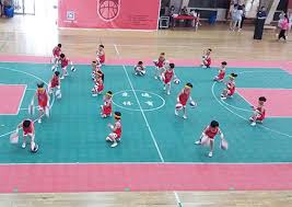 Pp Suspended Interlocking Sports Flooring Used Basketball Courts