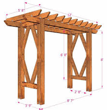 Simple Diy Pergola Grape Arbor Free Building Plan Diy Arbour Outdoor Pergola Grape Arbor