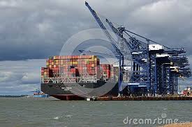 The Port Of Felixstowe Is Britain S Biggest And Busiest Container Port And One Of The Largest In Europe Multicolored Containers Sh Ship Felixstowe Container