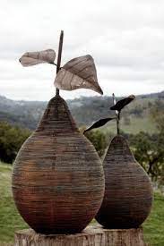 Pear Sculptures By The Very Talented Karen Herring Sculpture Art Metal Sculptures Garden Sculptures