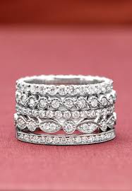 Vintage Inspired And Stunning Stacked Wedding Rings Jewelry Wedding Rings For Women