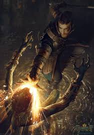 Akreon Turn Undead Guiding Light Holy Blast Cleric Hag Concept Art Characters Fantasy Character Design Witcher Art