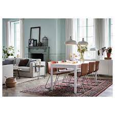 Ekedalen White Extendable Table Min Length 180 Cm Ikea
