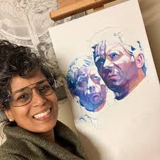 My husband asked how my painting of Kirk and McCoy's Klingon Trial was  going and I told him I was really enjoying capturing the light in this  pivotal Star Trek VI scene.