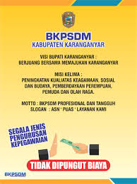 Visi Dan Misi Selamat Datang Di Website Bkpsdm Karanganyar