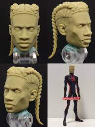 1:12 Spider-Man Miles Morales Braid Head Sculpt Fit 6'' ML Male Action  Figure | eBay