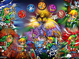 Wind Waker Stain Glass Legend Of Zelda Poster Digital Wallpaper Wind Waker