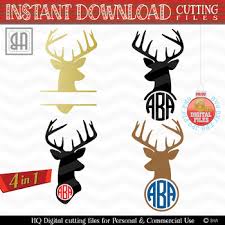 Download Christmas Reindeer Svg Reindeer Monogram Christmas Bundle Christmas Svg