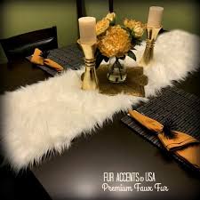 Shaggy Faux Fur Table Runner Soft Luxury Fur Faux Etsy In 2020 Lace Doilies Table Runners Crochet Doilies