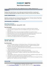 How to write an administrative assistant job description for a resume. Real Estate Assistant Resume Samples Qwikresume