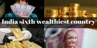 India sixth wealthiest country with total wealth of USD 8,230 bn