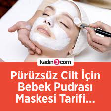 Puruzsuz Cilt Icin Bebek Pudrasi Maskesi Tarifi Ciltbakimi Bebekpudrasi Maske Puruzsuz Madensuyu Mask Sleep Eye Mask Beauty