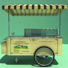 English Ice Cream Cart 3d Model Ice Cream Cart Ice Cream Cream