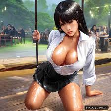 cum on clothes, wet boobs, photorealistic, art by john collier and albert  aublet and krenz cushart and artem demura and alphonse mucha