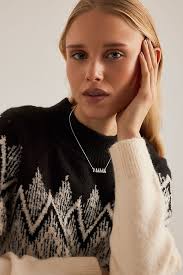 Rachel Jackson Silver Art Deco Mama Necklace