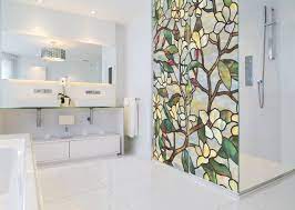 Does it have to be approachable the idea of having a sliding shower door for a shower is brilliant! Make Your Glass Shower Door Look Super Artsy With This Easy Hack