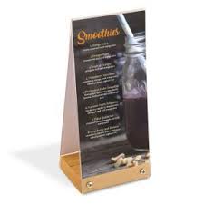 Apollo Table Top Lounge And Restaurant Menu Display De Mesa Restaurantes Displays
