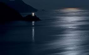 Lovely Beacon Light At Night Desktop Nexus Wallpapers Ocean Wallpaper Beach At Night Lighthouse