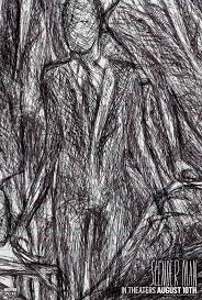 Isolated sketch drawing of a faceless man in a gray suit posing on a white background. Slender Man Is A Mess Canyon News