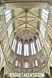 The Interior Of The Island Abbey Chapel At The Top Of Mont Saint Michel In Northern France Click For More In 2020 Architecture Old French Architecture Architect Jobs