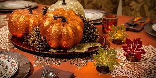 Fall Table Decorations Fall Centerpieces Amp Confetti Party City Thanksgiving Table Decorations Thanksgiving Table Centerpiece Thanksgiving Decorations