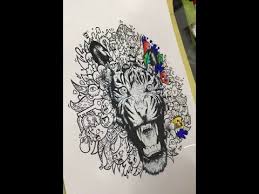 A coloring book by vexx flip through. Colouring The First Page Of Creatopia Ft Vexx Youtube