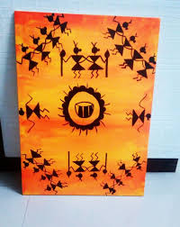 Buy The Warli Painting Painting At Lowest Price By Sayali Kulkarni Easy step by step painting for beginners.