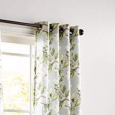 Pier 1 Imports Magnolia Floral Gray 84 Grommet Curtain 45 Liked On Polyvore Featuring Home Home Decor Win Curtains Floral Curtains Curtains Living Room