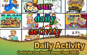 Contoh Dan Cara Menulis Daily Activity Bahasa Inggris Dengan Tepat 1000 Bahasa Inggris Bahasa Pendidikan