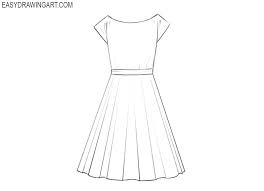It's typical of people to wear clothes, whether they're real people or drawn on paper. How To Draw A Dress Easy Drawing Art