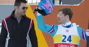 The film stars taron egerton as michael edwards, a british skier who in 1988 became the first competitor to represent. International Eddie The Eagle Trailer Starring Hugh Jackman