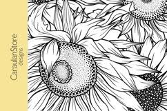 This is a digital download pdf. Floral Coloring Book Page Sunflower Coloring Page Jpg Pdf 1312565 Coloring Pages Design Bundles