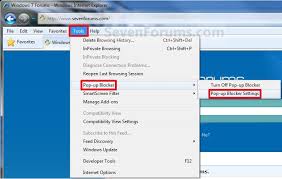 At the top right, click more settings. Internet Explorer Pop Up Blocker Exceptions Add Or Remove A Website Windows 10 Forums