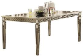 Acme Furniture Kacela Dining Table 72155 Champagne Appliances Connection