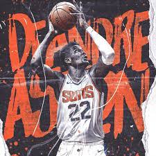 An inside look at his numbers for an analytical look at the phoenix suns' deandre ayton shows a second year player that has made significant strides in rebounding and defensive awareness. Deandre Ayton 22 Phoenix Suns On Behance Sports Graphic Design Sport Poster Design Sports Design Inspiration
