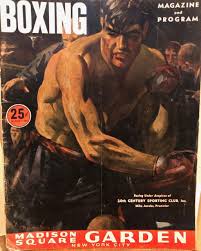 Madison Square Garden Vintage Boxing Magazine And Program Vintage Box Madison Madison Square Garden