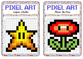 Le Pixel Art Une Activite Ludique Et Qui Permet De Travailler De Nombreuses Competences Comme Le Repera Pixel Art Coloriage Quadrillage Pixel Art Quadrillage