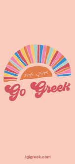 Go Greek Tgi Greek Phone Background Rainbow Retro Design Iphone Background Phone Wallpaper Iphone Wallpaper P Sorority Designs Go Greek Sorority Banner