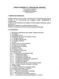 Didactica constituyentes de la oracion.pdf. Sintaxis Del Espanol