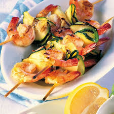 Garnelen Zucchini Spiesse Rezept Garnelenspiesse Garnelen Rezepte