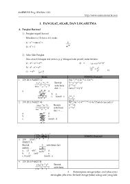 Belajar bentuk pangkat pecahan dengan video dan kuis interaktif. Doc Pangkat Akar Dan Logaritma Bagus Priyo Nugrahaning Widhi Academia Edu