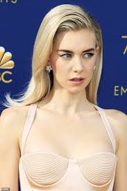 Vanessa Kirby stuns in a figure-hugging blush floor-length gown at the Emmy  Awards