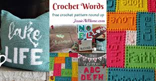 Crochet Words A Round Up Of Free Crochet Patterns With