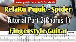 Aku rasa ni tab relaku pujuk yang hampir 90% accurate. Relaku Pujuk Spider Fingerstyle Guitar Tutorial Part 2 Chorus 1 Youtube