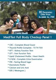 Full Body Health Checkup 80 Blood Tests Rs 799 Free Home Sample